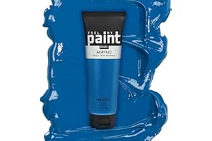 FeelMyPaint Colore Acrilico Blu – 120 ml di vernice artistica ad alta pigmentazione per tela, carta, tessuto, legno, vetro, ceramica, metallo, pietra