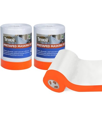 Kip 9 Rolls Of Tape 233-25 Fabric Masker, Masking Film With Fabric Tape, Adhesive Strips For Painting & Varnishing, Specially For Rough Surfaces, 2600 Mm X 17 M - View #4