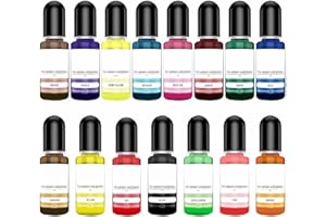 GENERISCH Farbpigmente für Gips, Beton, Gießpulver & Keramik - 15 Pcs Weiß Farbe Pigmente (A)