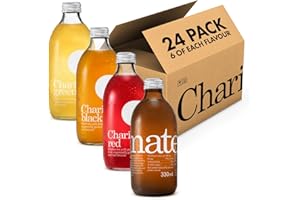 ChariTea Iced Tea: Mixed 24 Pack, 4 flavours (Red, Mate, Black, Green) - 24 x 330ml