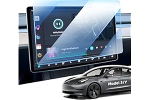LANGBEAN Film de Protection d'écran pour Tesla Model Y 2020-2024 Model 3 2018-2023, 9H Protecteur Écran en Verre Trempé Anti-Trace de Doigt, 15" Navigateur Accessoires Protecteur Ecran Anti-Rayure