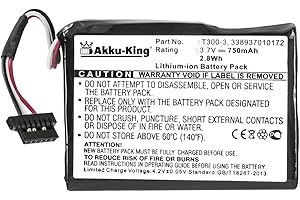 Akku-King Akku kompatibel mit Medion 338937010172, T300-3 Li-Ion 750mAh - für Gopal P5460, Mitac Mio Moov 400, 405, Becker Assist BE Z103, Magellan
