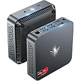 NiPoGi Mini PC, AMD Ryzen 7 5700U (Fino a 4.3GHz, 8C/16T),16GB DDR4 512GB SSD Mini Desktop Computer per Ufficio,Cinema in cas