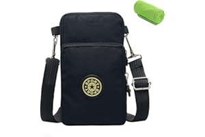 CYCHEN Mujeres Monedero Pequeña Bolso de Brazo Teléfono Móvil Mini Bandolera Mujer Bolsos de Mano Nylon Brazalete Deportivo Soporte Pasaporte Cintura de Viaje Bolsa de Cartera Niñas para iPhone Samsung