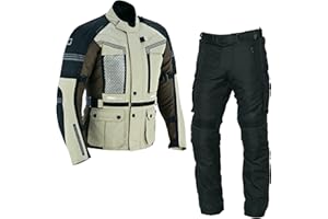 WMW WALI MOTO WEAR Combinaison de protection de moto pour homme - Veste de course - Pantalon - 2 pièces