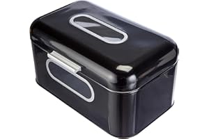 ECHTWERK Retro-smal Portapane, metallo, Nero