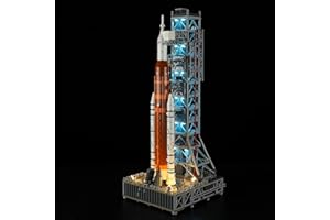 BRIKSMAX Kit luci 2.0 per sistema NASA Artemis Space Launch - Innovativo kit di illuminazione a LED compatibile con Lego Icons Rocket 10341 - Non incluso