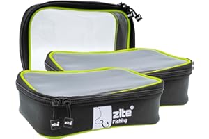 Zite Fishing Window Bag Set / 3 Pieces Artificial Bait Big Bait Fishing Lure & Fishing Accessories Bags Waterproof 23 x 16 x 6 cm / Bait Bags Predatory Fish Fishing, multicoloured, Additional pocket