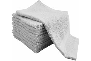 Adore Home 20 Silver Cotton face cloths Flannels 30cm x 30cm