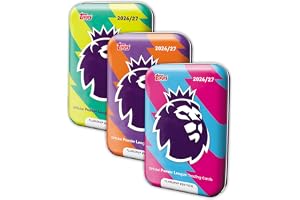 Topps flaggskepp Premier League 2026/27 samlarkort – Mega Tin Bundle | Mega Tin Bundle innehåller alla 3 Mega Tins i kollektionen (40 kort per burk).