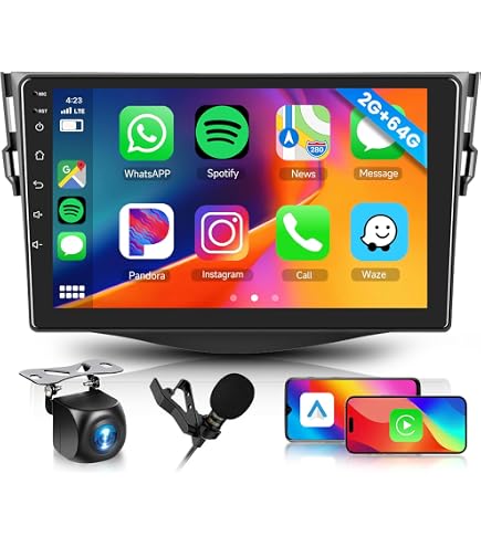Façade Autoradio Sound-way 2 DIN Compatible Toyota - Pour 4Runner, RAV4, Yaris, Avec Ports USB Et AUX