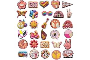 Katyjun 30 Stück DIY Anstecker Schuhclips Dekoration, Pins Schuhanstecker für Crocs Stecker Sticker