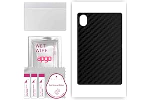 apgo Rückseite Schutzfolie, Skin, kompatibel mit Honor Pad X9, Hinten Displayschutzfolie aus Vinylfolie, kratzfest, einfache Montage - Schwarzer Kohlenstoff