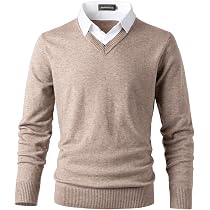 Duohropke Hemd Pullover Herren 2 In 1 Langarm Strick