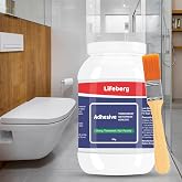Lifeberg 300gm Crack Seal Glue with Brush | Transparent Waterproof Solution for Roof Leakage | Waterproofing Agent for Lastin