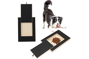 GUOUET Dog Scratch Board for Nails with Treat Box, Puppy Scratch Board Dog Nail Scratchboard Nails Stress Scratch Mat for Dogs Sandpaper Board Scratcher Alternative to Dog Nail Clippers & Grinders