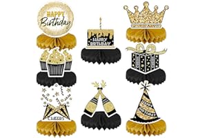 KSOPSDEY Waben-Mittelstücke, Geburtstagsdekorationen, Tischdekorationen, Waben-Tischdekorationen, Geschenkdekorationen für Geburtstagsfeiern, dekorative Accessoires für Geburtstagsfeiern