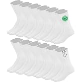 SOXCO Men's Cotton Calf High Socks 12 Pair Pack