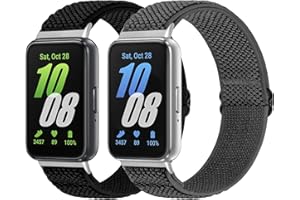 enkic Elastische Armband Kompatibel mit Samsung Galaxy Fit 3, Dehnbare Nylon Sport Ersatzarmband Verstellbare Solo Loop Uhrenarmband für Samsung Galaxy Fit 3 Armband Damen Herren
