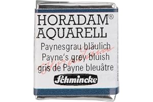 ‎SCHMINCKE Schmincke – HORADAM® AQUARELL - feinste Künstler-Aquarellfarben, 787 Paynesgrau bläulich, 14 787 044, 1/2 Näpfchen