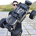 QIYHBVR 1/8 Scale Large Alloy Off-Road Remote Control Car, 2.4G Remote Control Drift RC Vehicle, 4WD Mountain Monster RC Truck 4x4 Climbing RC Car Boy Toy Car Gifts For Children And Adults