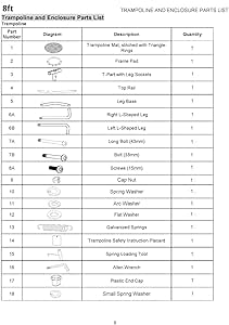 P No D Sportspower 8ft Trampoline Spare Parts Flat Steel Plate Size 105 5cm Toys Games Trampolines