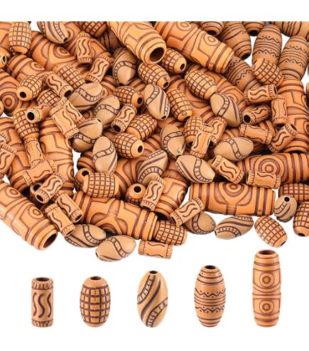 Ph pandahall 100 pz perline di legno rotonde piatte all'ingrosso