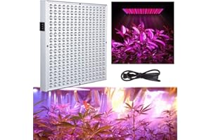 UISEBRT 45W Pflanzenlampe Pflanzenleuchte LED Vollspektrum - Grow Lampe Wachstumslampe 225 LEDs Rot&Blau für Zimmerpflanzen Blumen und Gemüse tageslicht (45W)