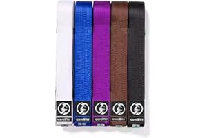 KOMBAT USA KOMBAT Jiu Jitsu BJJ Premium Belts – Pro Grade Belt with Sleeve Bar for Ranking Stripes, Durable | IBJJF Competition Approved