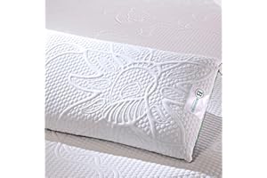 Bedshire Pillow Cuscino Cervicale Ortopedico Guanciale con Imbottitura in Memory Foam HD e Federa in Cotone Sfoderabile Alto 13 cm da Letto Ergonomico per Collo Made in Italy 100%