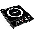Impex 1800 Watt Induction Cooktop With Soft Button Control | Induction Cooktop With 7 Cooking Modes and Overheat Protection | 4 Digit LED Display | 1 Year Warranty