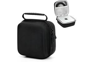 VVGAOGES Hard Case for Apple Mac Mini M4/M4 Pro (2024), Shockproof Waterproof Storage Organizer for Mac Mini Accessories, Durable Travel Bag for Office and On-the-Go Use (Case Only) (Black)
