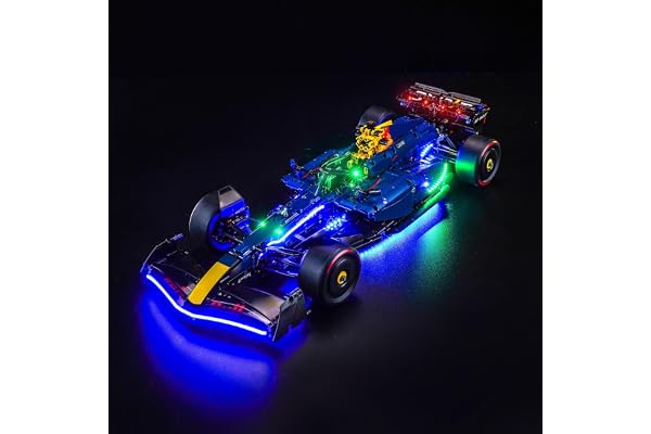 Kit d'éclairage LED compatible avec Lego Oracle Red Bull Racing RB20 F1 Car 42206 (pas de modèle), kit d'éclairage décoratif compatible avec Lego Oracle Red Bull Racing RB20 F1 Car