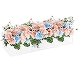 Genomskinlig akrylblomvas rektangulär blommig mittpunkt, akrylblomvas för konstgjorda blommor akryl, blomma mittpunkt för hem