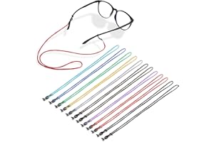 Andibro Lot de 12 sangles de lunettes autour du cou pour homme et femme