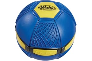 Wahu - PHLAT BALL Junior Blu - Mini Frisbee Volante Trasformabile in Pallone - Giochi da Giardino per Bambini dai 5 Anni - Palla Innovativa 10,2cm, Frisbee 15,2cm - Giochi da Esterno - 2+ Giocatori