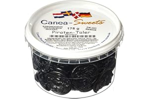 Canea-Sweets Super salziges Starklaritz, Lakritzmünzen PIRATEN Taler Dose, 1er Pack (1 x 175 g)