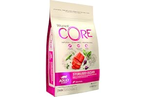 Wellness CORE Steriliserad ocean, lax & tonfisk, 4 kg, torr kattmat för steriliserade katter, utan tillsats av socker, spannm