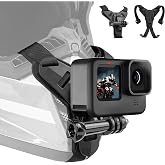 Adaptom &deg; Mento Motorcycle Helmet Mount for GoPro Hero 13 12 11 10 9 8 7 6 | Compatible with GoPro Hero 13-9, Insta360 X5/X4/