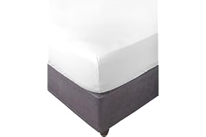 Miracle Home. Sábana Bajera 100% Microfibra cepillada, Ajustable, elástica y antipeeling. 150X200. Cama 150. Blanco