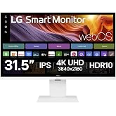 LG Smart Monitor 32U850SA-W 32 Pouces - Dalle IPS résolution 4K FHD (3840x2160), 5ms GtG 60Hz, HDR 10, sRGB 95% (CIE1931), in