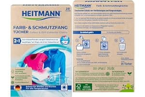 HEITMANN Färg- och smutssamlande dukar, dubbelt aktivt tvättskydd mot missfärgning och gråning, FSC-certifierad, utan plastfi