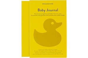 Moleskine - Journal de bébé, Carnet à Thème - Carnet à Couverture Rigide pour annoter et se souvenir des deux premières années de la vie de votre enfant - Grand Format 13 x 21 cm - 400 pages