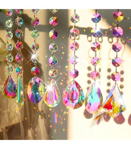 Acchiappasole con libellula di cristallo Acchiappasogni Acchiappasole con luna sospesa per finestra Arcobaleno Maker Decorazioni per il giardino di casa Matrimonio Natale  15