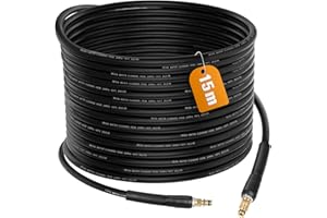 MOPEI 15 M Hochdruckschlauch für Karcher K2 K3 K4 K5 K6 K7, Hochdruckreiniger Schlauch Verlängerungsschlauch, Quick Connect-Anschlüsse