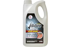 Job Done 86600266 Path & Patio Cleaner, 2.5L - Outdoor Floor Cleaner for Pavements, Patios and Driveways - Visible Results In 10 Minutes - Ready To Use Solution
