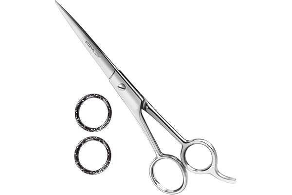 Utopia Care ciseaux coiffure professionnel, ciseaux desepaississant cheveux coiffure cheveux acier inoxydable pour hommes et femmes (6,5 pouces, argenté)