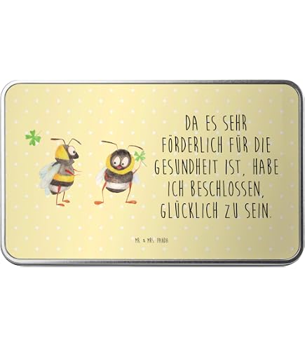 Mr. & Mrs. Panda Lunchbox Kuh-Design - Brotdose Mit Spruch, 185x128x65 Mm, BPA-frei