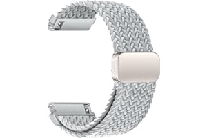 Sundara 18mm 19mm 20mm 22mm Nylon Gewebtes Armband Kompatibel mit /ID205L/Galaxy/Huawei/Amazfit Watch, Uhrenarmband Unisex