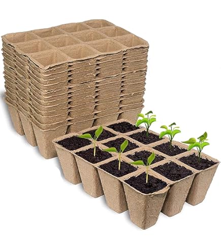 Vasetti Biodegradabili Per Piantine - Set 204 Pezzi In Cellulosa Per Semina - Foto 10